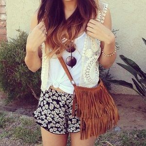 Brandy Melville Fringe Purse